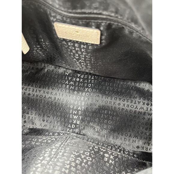 Kate Spade Grand‎ Street Rachelle Satchel Porcelain Black Leather Authenticated - Picture 11 of 16